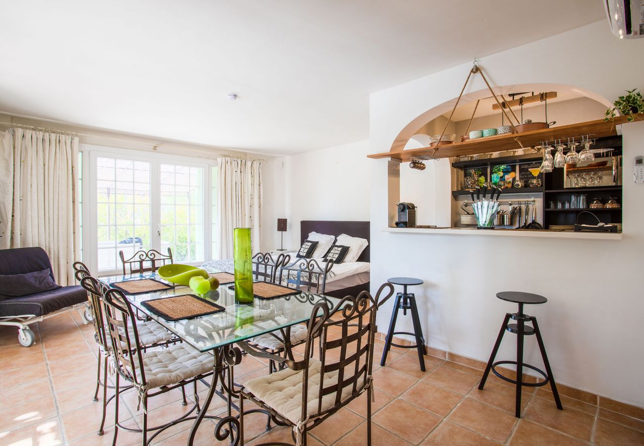 Kitchen with dining area