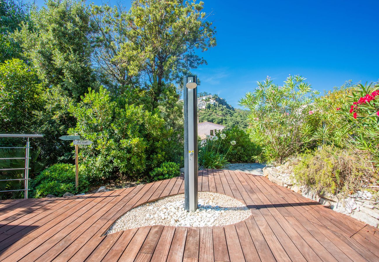 Pool outdoor shower