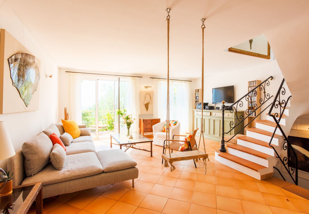 living room opening onto large terrace